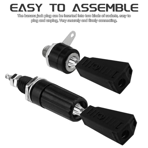 Jack socket set de 4 mm para organizar el cableado de amplificadores en el estudio 5
