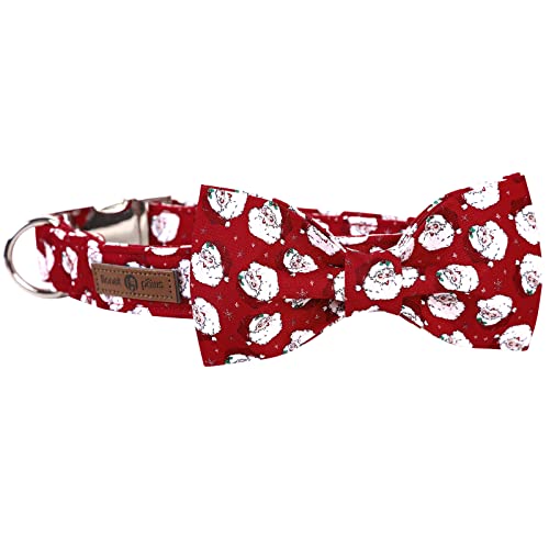 Lionet Paws Dog Collar with Bowtie, Christmas Bowtie for Dogs and Cats, Adjustable Comfortable Dog Collar Girl Boy, S, Neck 25-40cm - Image 4