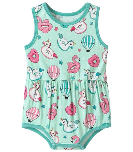 Baby Girl Bodysuit Toddler Infant Sleeveless Snap Clothes Girls Summer Outfit Jumpsuit Bamboo Viscose