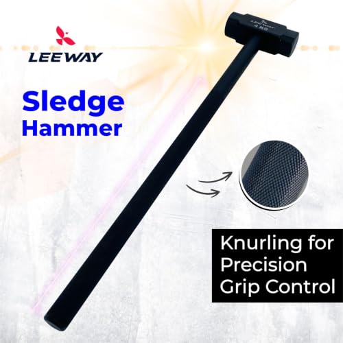 Image of LEEWAY 4 Kg Sledge Hammer for Strength Training, Gym Hammer, ClubBell, MaceBell for Full Body, Shoulder, Grip and Forearm Workout, Stretching Exercise Sledgehammer (1, Black, Sledge Hammer 4kg)