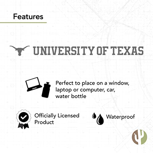Autocollant Texas en vinyle résistant pour PC et bouteille d'eau