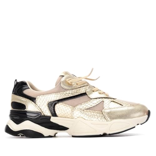Sneakers Femme Or XTI Mode Décontractée Chaussures Confortables 39