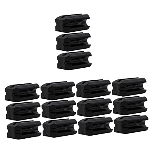 Sacapuntas de lápiz de maquillaje que evita roturas, 15 piezas negras para cejas limpias