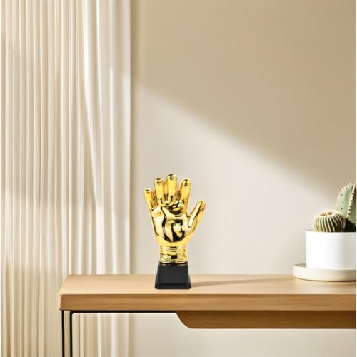 Miniatura 7 de Abaodam Trofeo De Fútbol Guantes De Oro Para Portero Premio De Plástico Pequeño Para Partidos Escolares Y Ligas Aficionadas Decoración Y Celebración