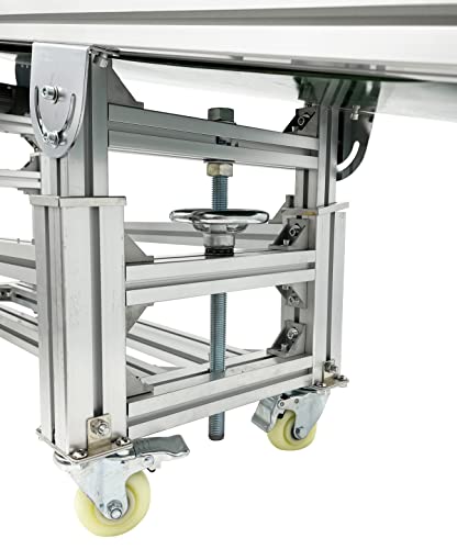 TECHTONGDA Conveyor Belt Systems PVC Incline Tile for Industrial Transport Aluminium Alloy Frame Conveyor Length 59inch Belt Width 11.8inch - Thumbnail 4