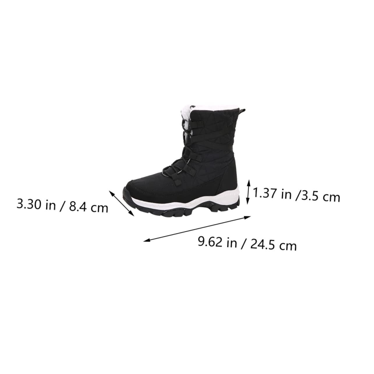 BESPORTBLE Zapatos de Algodón Cálidos Botas de Invierno Cómodas para Mujer de Felpa Botas Cálidas para Exteriores