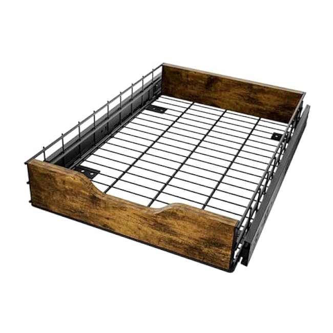 Pull Out Cabinet Organizer Sliding Shelf Organizer, Space Saving Pantry Shelf Organizer Drawer Cabinet Storage Bin for Home