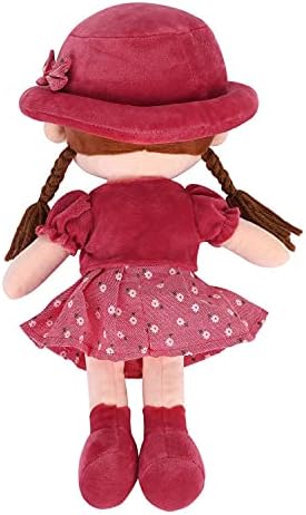 XINCHIA Plush Stuffed Rag Dolls Cute Soft Cartoon Rag Doll with Detachable Hat Skirt Companion Fairy Dolls Beautiful Table Decoration Plush Doll Fairy Tale Doll Ornament for Birthday Party