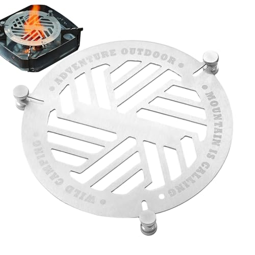 Metal Steamer Stand - Cooling Rack Plate for Food Cooking | Stainless Steel Grid Structure, Raised Heat Circulation Design, Kitchen Steamer Insert for Grill Camping Hiking Outdoor Preparation