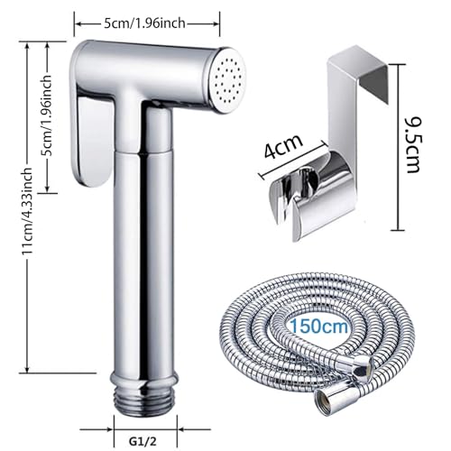 Spruzzatore a mano per bidet - in acciaio inox