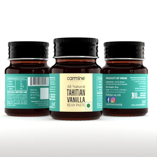 Image of Carmine County All Natural Tahitian Vanilla Bean Paste 50 g