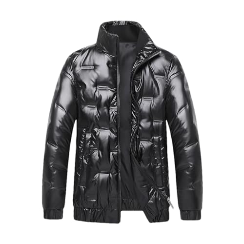 Doudoune duvet de canard veste homme col montant pour trajets urbains et sorties hiver