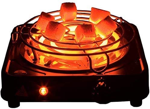 DIAMOND HOOKAH Shisha Kohleanzünder elektrisch für Shisha Kohle + 4KG Kohle - 5 Stufen Hitze, Kohlen Ofen… – Bild 3