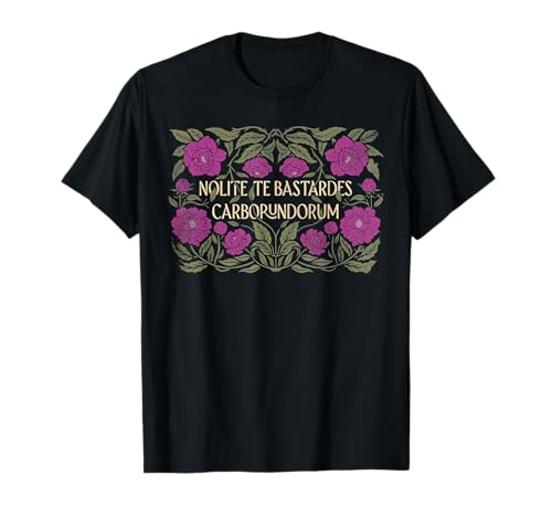 Retro Nolite Te Bastardes Carborundorum Flower Clothing T-Shirt