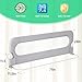 UPGOGO Folding Bed Rail for Toddlers,Baby Bed Rail Guard with Reinforced Anchor Safety System,Fit Bunk,Full Size,Queen,King,Twin(Grey,71