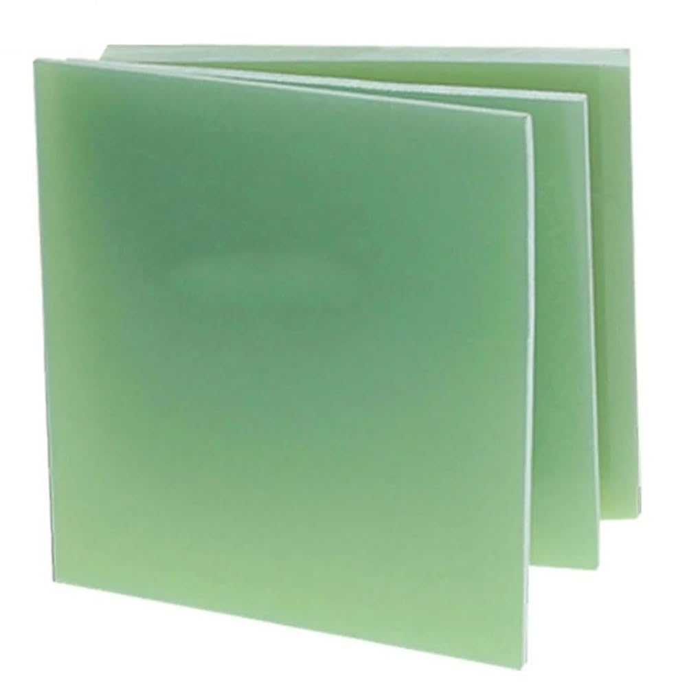 FEVKFTXF Epoxy Board, G10 FR4 Fiberglass Board, Light Green Epoxy Board 3240 Epoxy Resin Board, FR-4 Fiberglass 3D Printer 0.5/1/1.5/2/3/4/5mm Thick. 1pc.(0.5mm,100x100mm)