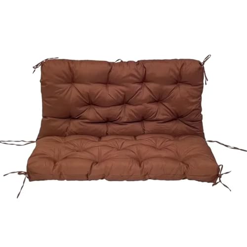 Cómodo cojín para banco de jardín, para patio y muebles de comedor, estilo moderno, grueso, 150 x 100 cm, color marrón, uso en interiores y exteriores