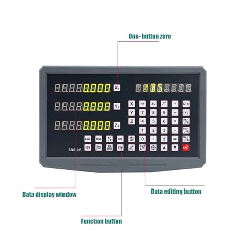 Escala Lineal Digital SNS-3V para Torno y Fresadora miniatura 4