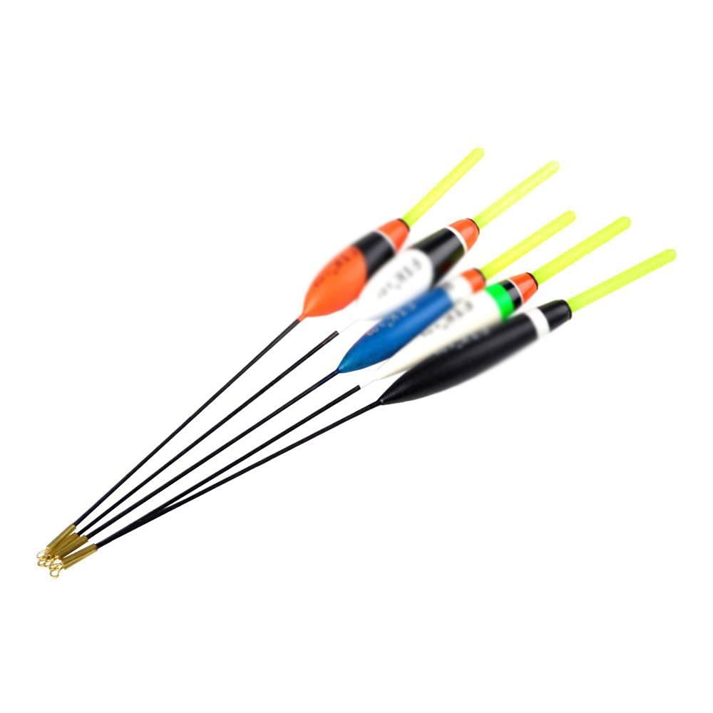 Fishing Floats 5pcs Mix Size Fir Fishing Bobbers Floats Vertical Buoy Floating Fishing Tackle Carp Fishing (Color : Style-4) (Style)