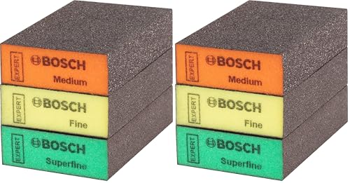 Kit 3 éponges pavé Expert 3 Grains BOSCH 2608901175 (Lot de 2)