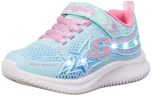 Skechers JUMPSTERS WISHFUL STAR, Zapatillas para Niñas, Aqua Synthetic  Purple Trim, 29 EU