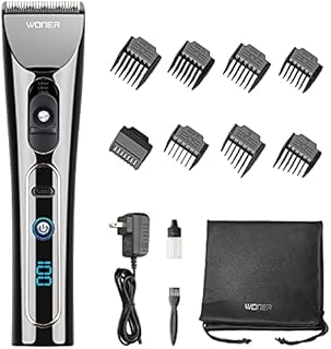 WONER Hair Clippers for Men Professional Cordless Rechargeable Hair Trimmers Hair Cutting Kit
