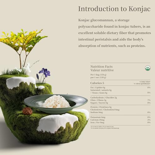 YUHO Organic Konjac Shirataki Noodles Spaghetti 8 Pack Oat Ready to Eat Noodles Vegan Gluten Free Low Carb Calorie Sugar Free Plant-Based Soy Free Paleo and Keto Friendly 53.61 Oz