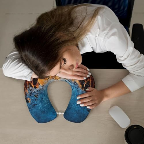 Almohada de espuma viscoelástica cervical portátil miniatura 7