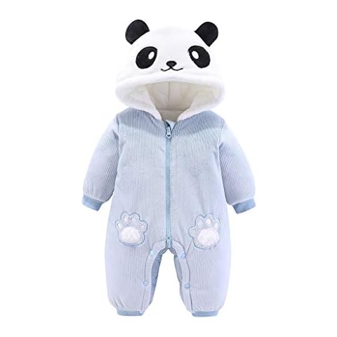 Fossen Kids Ropa de Bebe Niña Recien Nacida Cremallera de Panda Mameluco Abrigo de Niño Niña Cover