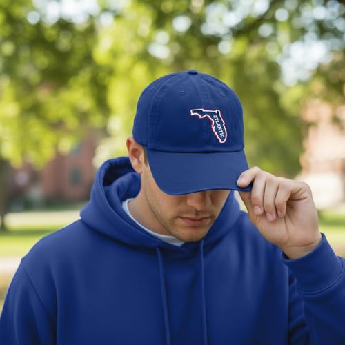 Gorra bordada azul ajustable con logo FAU miniatura 5