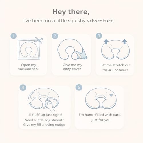 Image of haus & kinder Baby Feeding Pillow for New Born Baby, Breastfeeding & Nursing Pillow with Removable Cover, Infant Support Cushion for 0-24 Months, Tummy Time Pillow (Butterfly Garden)
