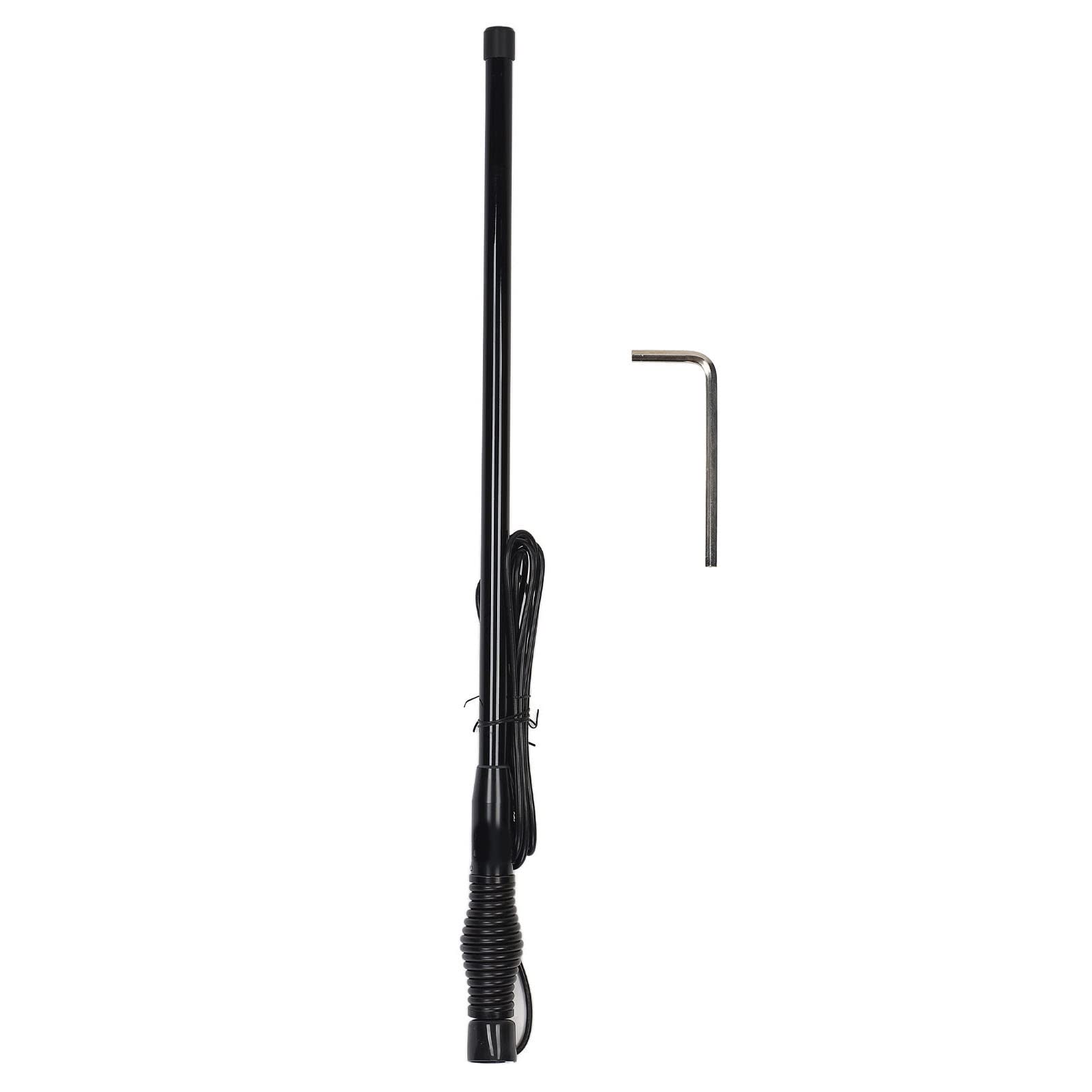 lyrlody Antena do Radia Samochodowego, Impedancja 50 Ω Antena Samochodowa, Przewód 4 M/13,1 Stopy, Uniwersalny do Wszystkich Samochodów