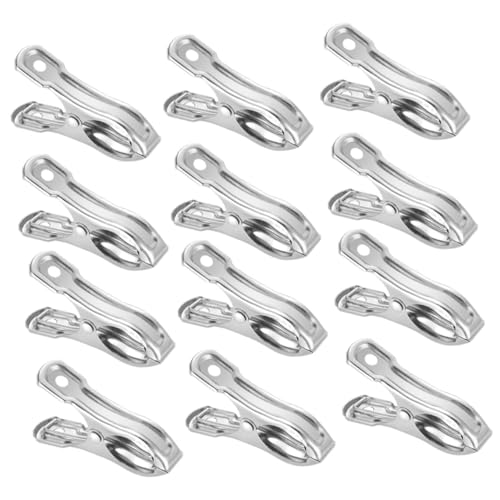SHINEOFI 20 pièces Lot de Clips de Serre Acier Inoxydable Pinces Solides pour Filet Ombrage et Fixation Bâche Maintien Fiable pour Jardin et Plantes