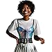 Charmian Women's Retro Y2K Fashion Metallic Sweetheart Low Cut Boned Rave Bustier Corset Crop Top with Straps Multicolored XX-Large