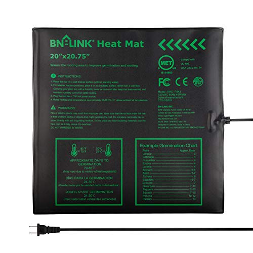 Image of BN-LINK 20 inch x 20.75 inch Seedling Heat Mat for Seed Starting Plants Germination