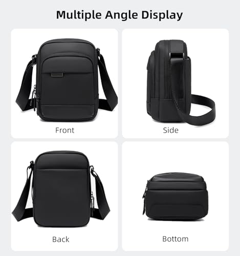 Image of Arctic Hunter Men's Crossbody Sling Bag for Travel & Daily Use Lightweight Small Shoulder Bag for Phone, Passport & Essentials Water-Repellent Utility Side Bag