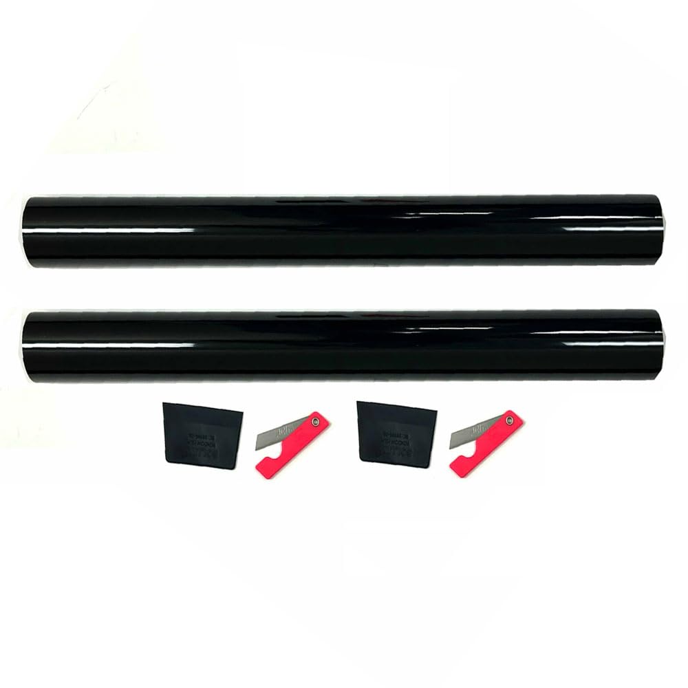 2 Rolls 10% Window Tint Film - Dark Black Privacy Shade for Home, Office, Car - 10ft Adhesive Film for Auto Front Windshield - Heat & UV Block,