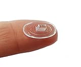 Hermes ovale Push-in-2-Nasenpads aus Silikon, 15 mm / ~ 0,6 Zoll, 10 Paar