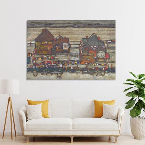 Toile Egon Schiele The House with The Wardrobe 40x60 cm pour salon - 4