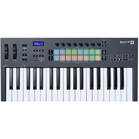Novation FLkey 37 MIDI Keyboard - Seamless FL Studio Integration with Chord Mode and Scale Mode. All the software you need for Music Production Cover