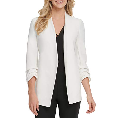 DKNY SPORTSWEAR Women's Missy Foundation Long Sleeve Shawl Collar Jacket