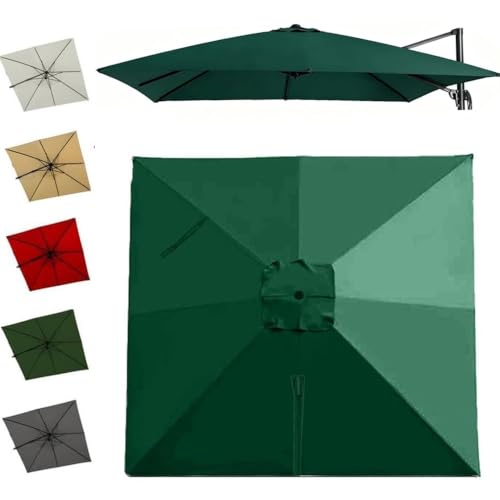 Lona de repuesto para sombrilla cuadrada, ideal para renovar la sombra de su terraza de 3x3m