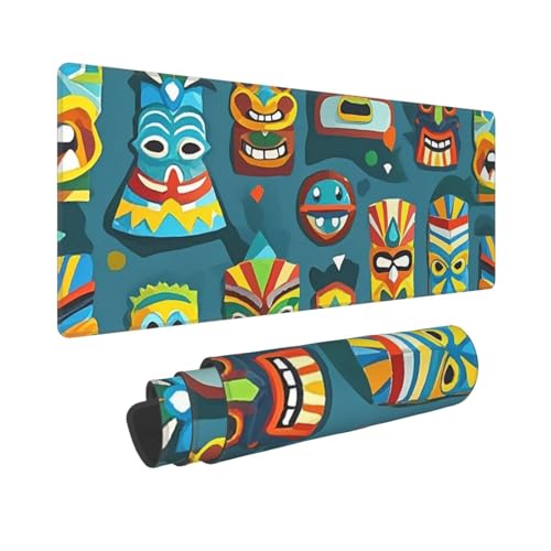 Tapis de souris de jeu antidérapant avec bords cousus XXL 80x30 cm