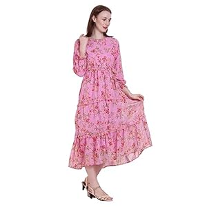 C & S New Women’s 2023 Summer Dress Long Sleeve Beach Maxi Sun Dress Perfect for Summer and sepcial Events UK Size S,M,L,XL