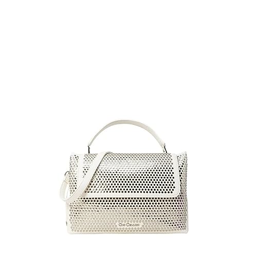 GIO CELLINI borchiata ee013 Blanc - Sac à main blanc clouté pour femme