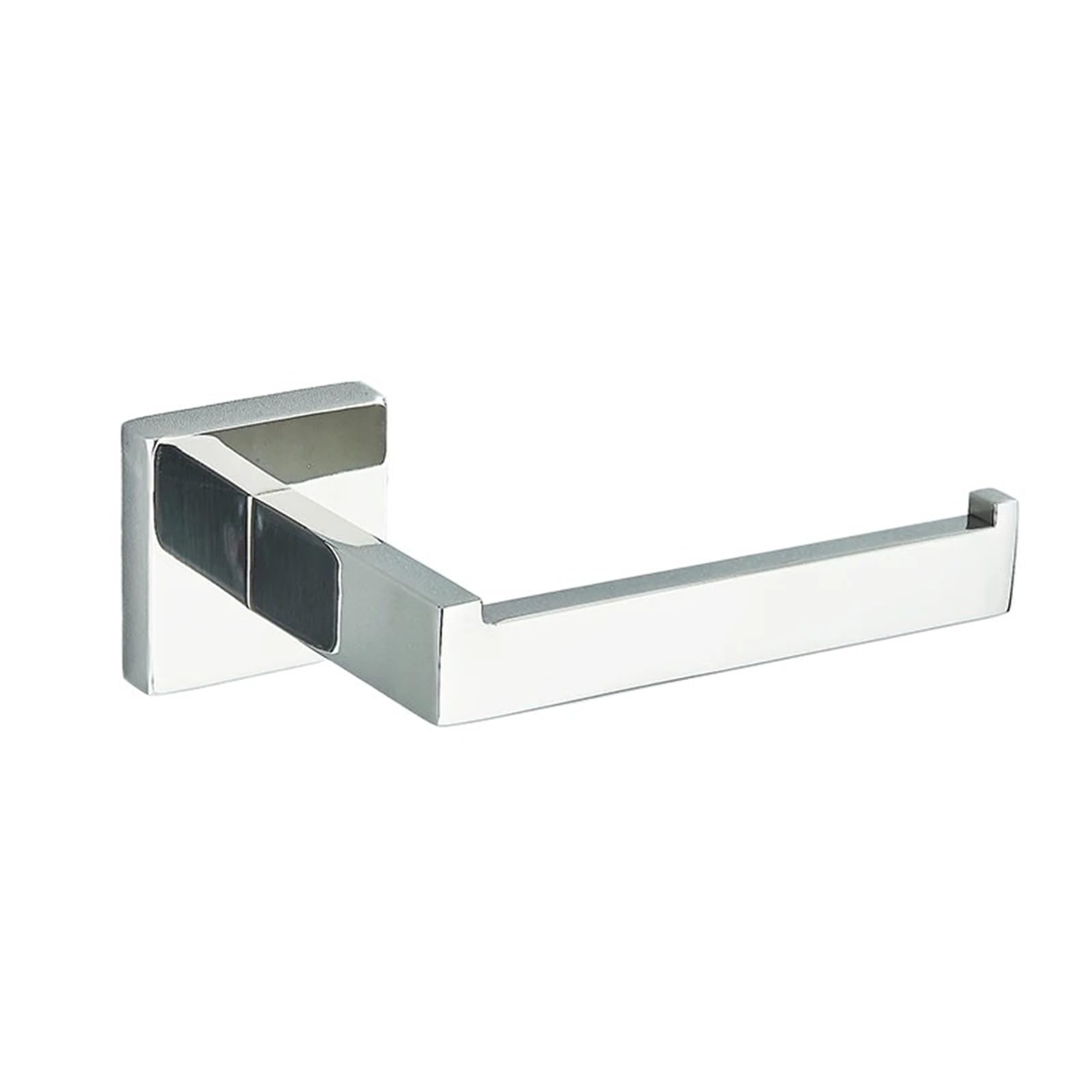 Paper Towel Holder 1pc Stainless Steel Wall Towel Bar Rail,Paper Holder And Hook Gold Bath Rack Hanger(Chrome Paper Holder)