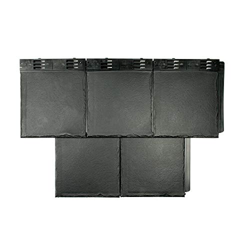 Envirotile Slate Effect Roof Tiles, Anthracite Grey, 1m² Pack