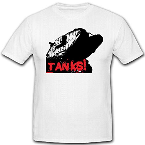 T-shirt Tanks WW1 Panzer Westfront blanc homme grande taille XXXXXL
