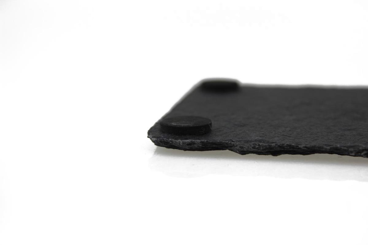 Sendez 6 Untertassen aus Schiefer 20x10cm Unterteller Untersetzer Kaffeeuntertassen