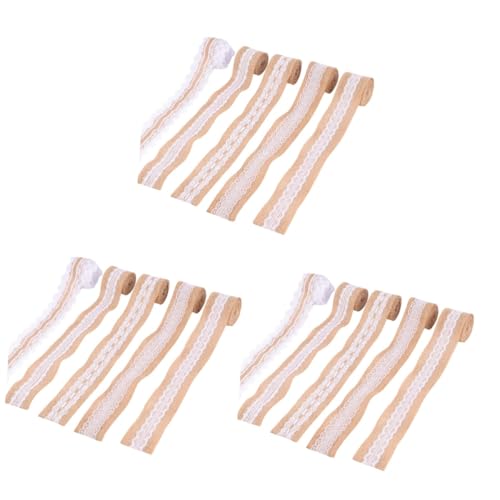 Ruban lin et dentelle de qualité supérieure pour décoration de table